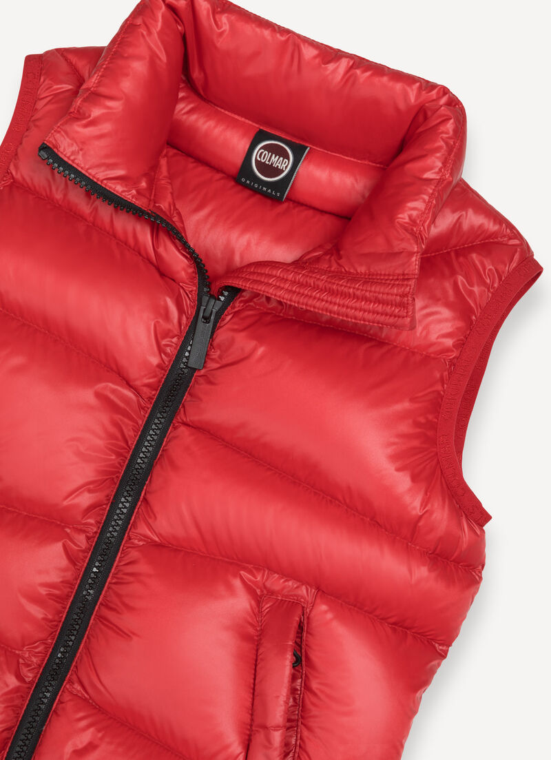 Wave pattern down gilet