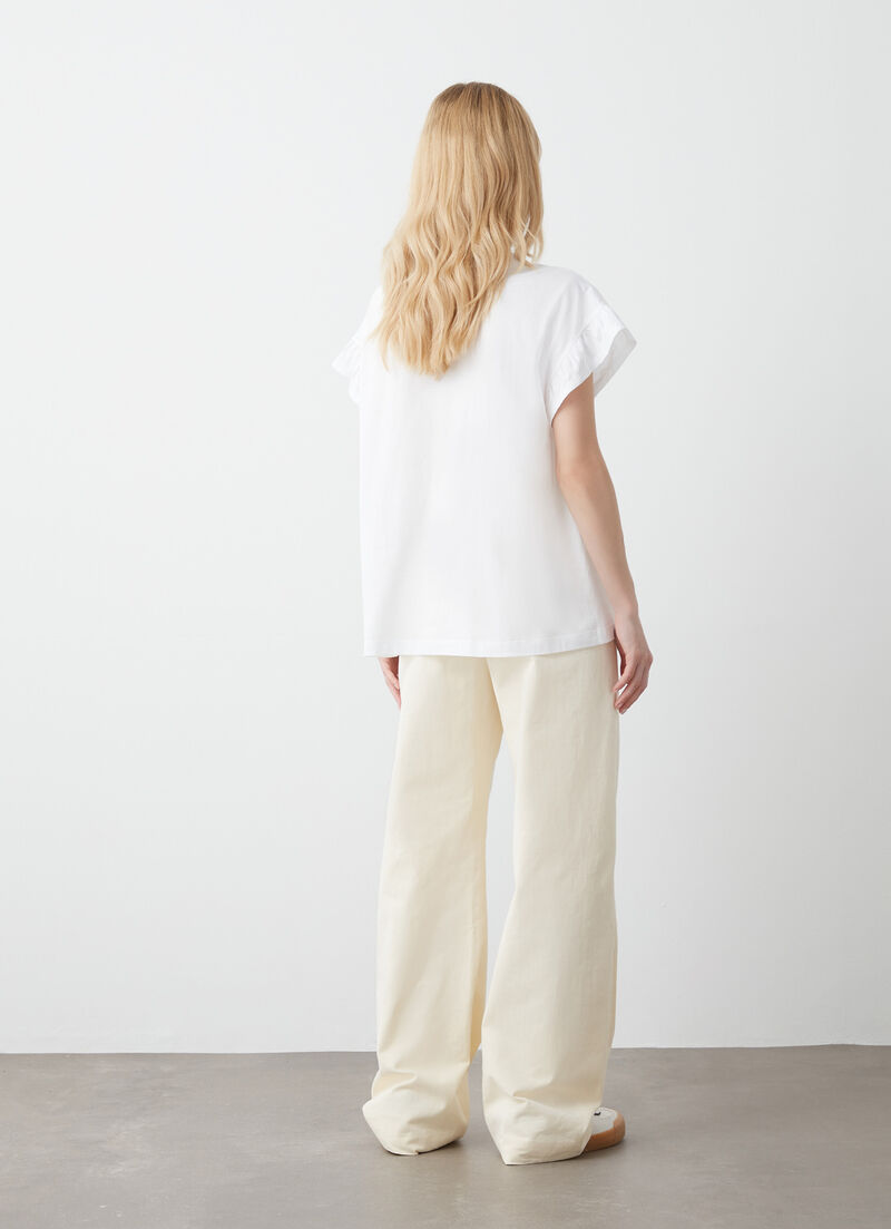 T-shirt with ruching