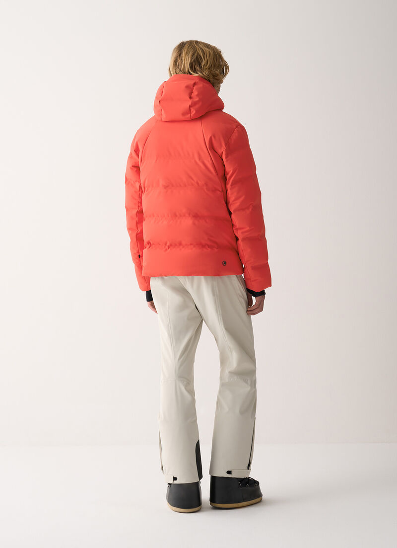 Frost padded ski jacket with seamless neck warmer