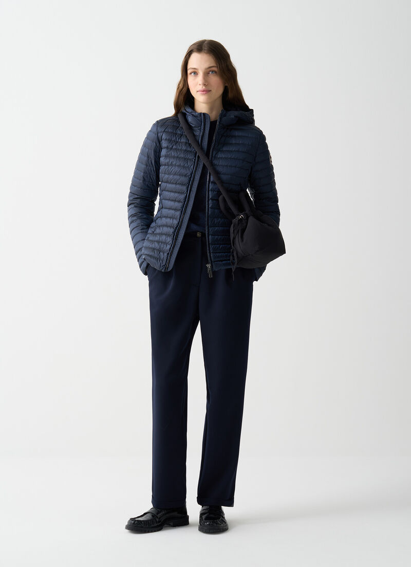 Light down jacket with hood