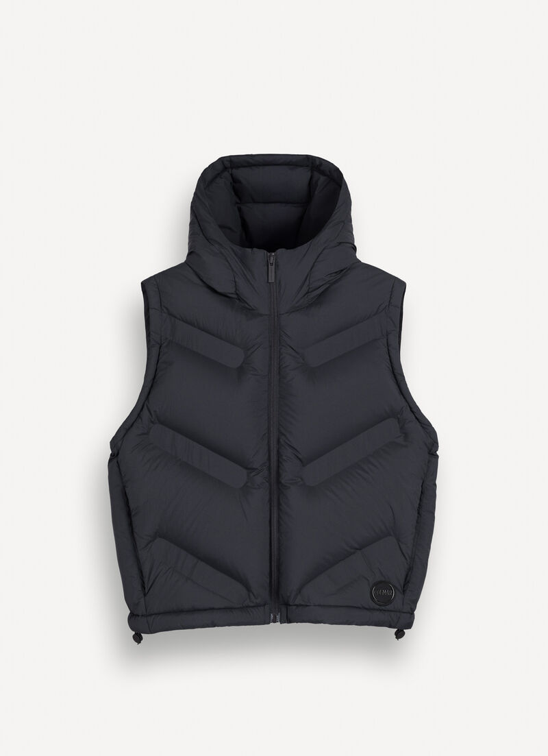 Matte gilet with diagonal design