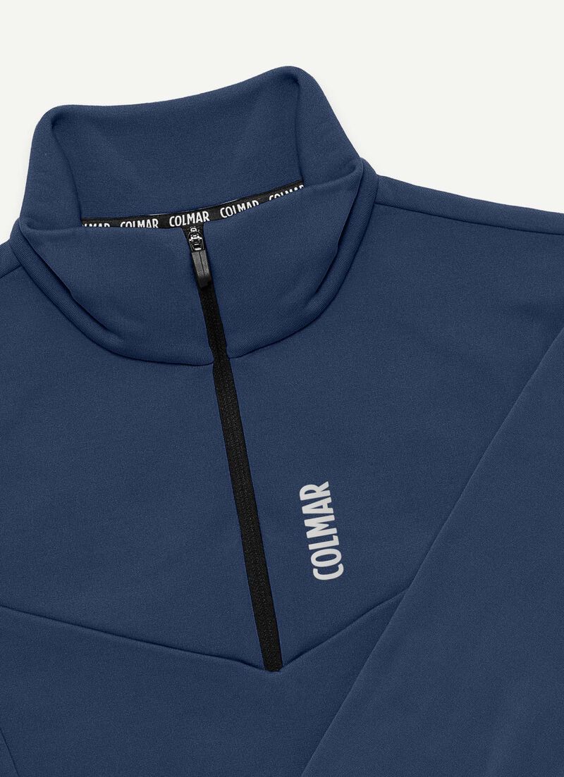 Half-zip stretch ski fleece