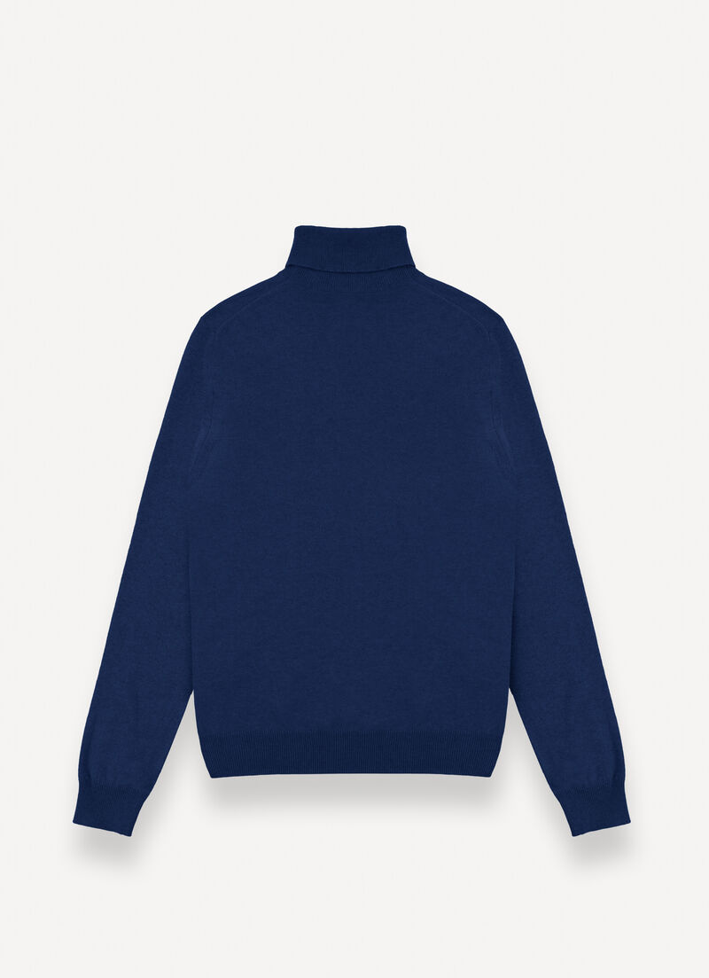 Fine knit polo-neck jumper