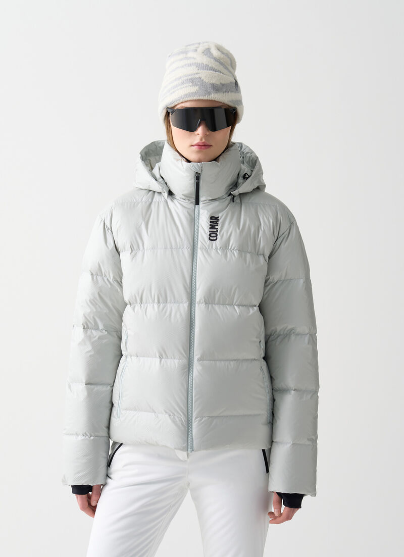 Puffy padded ski jacket