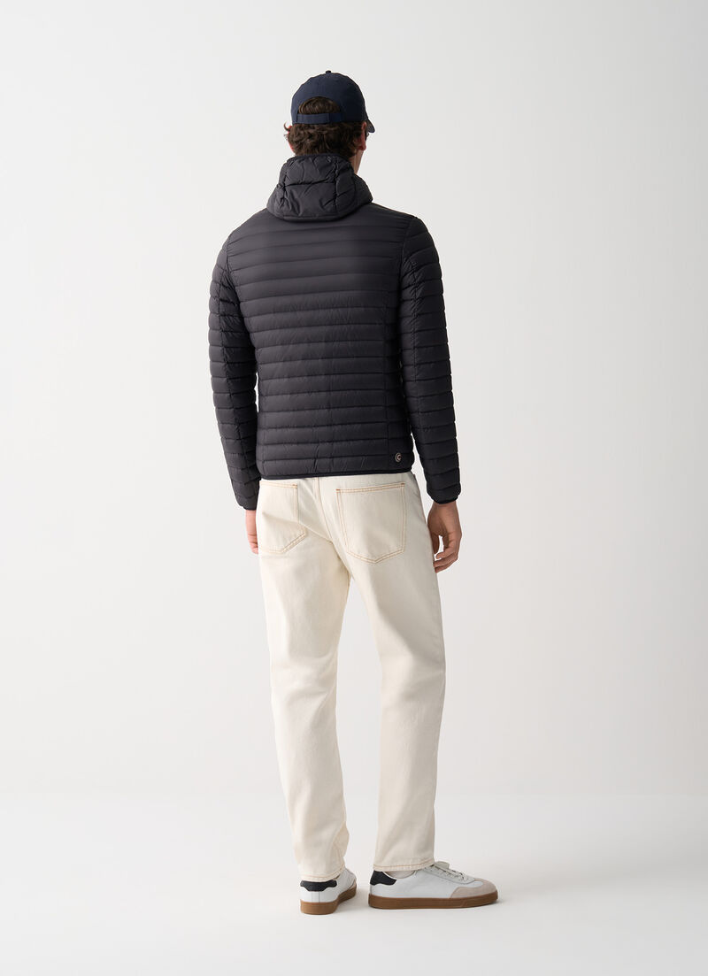 Light down jacket with hood