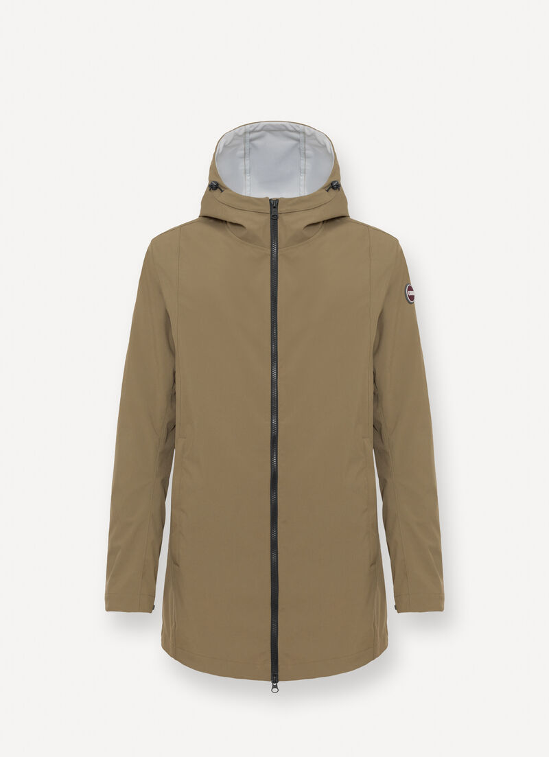 Mid-length softshell jacket