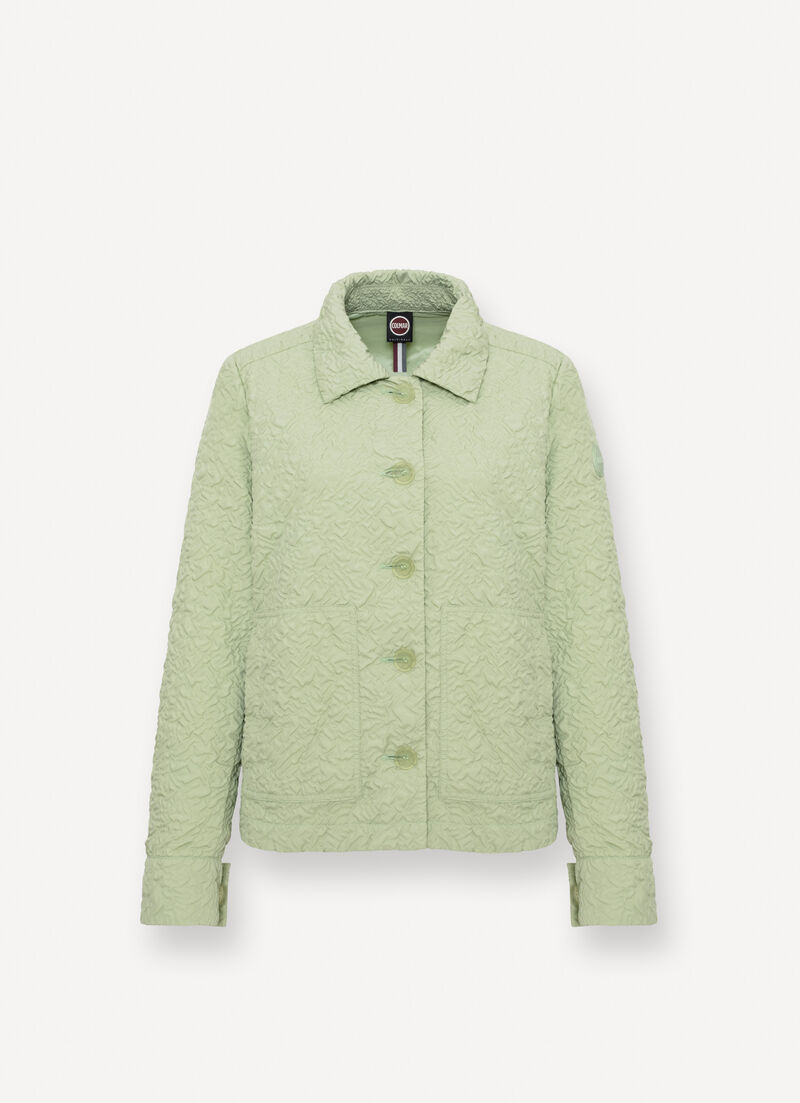 Embossed shirt jacket