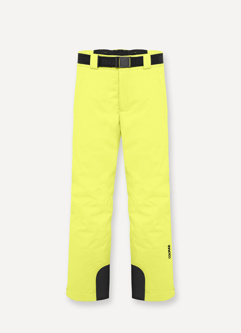 Padded ski pants with belt