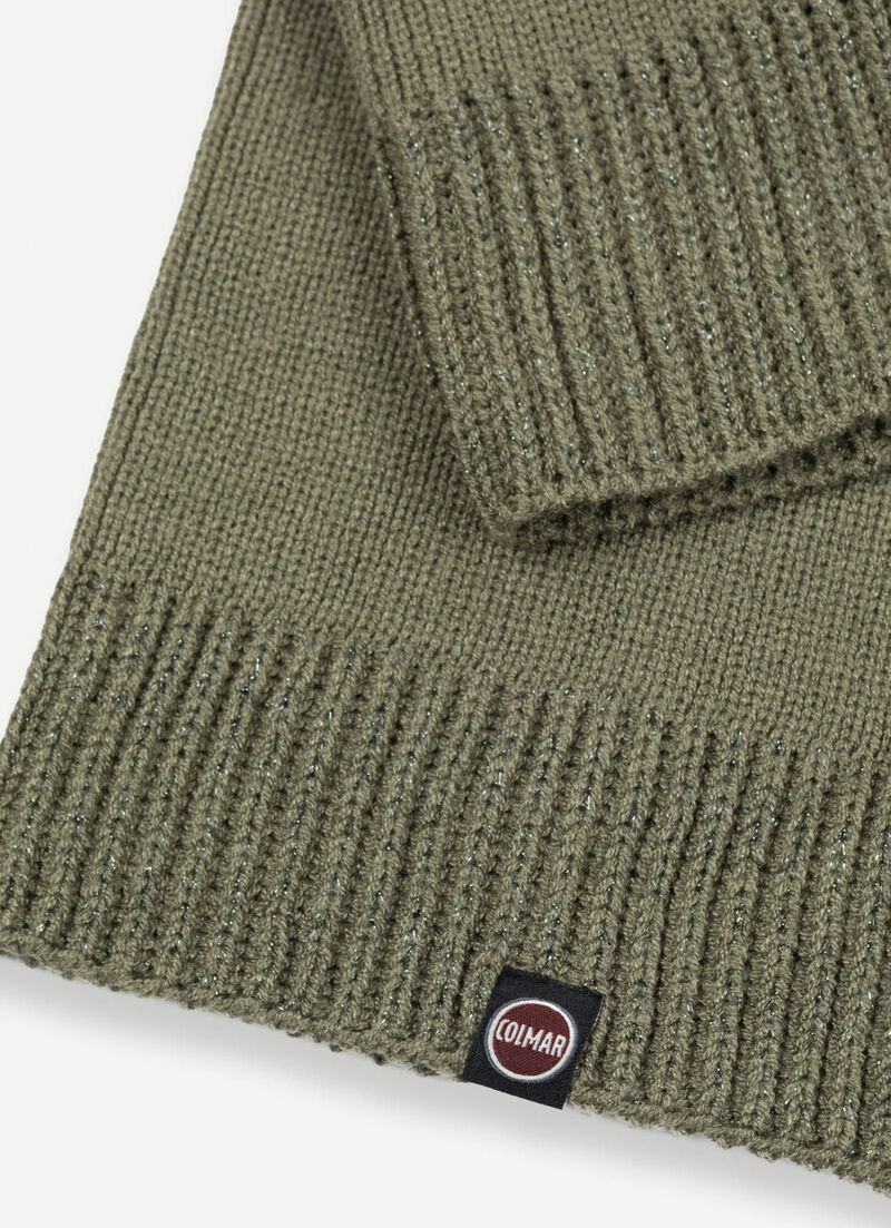 Women’s neck warmer with lurex details