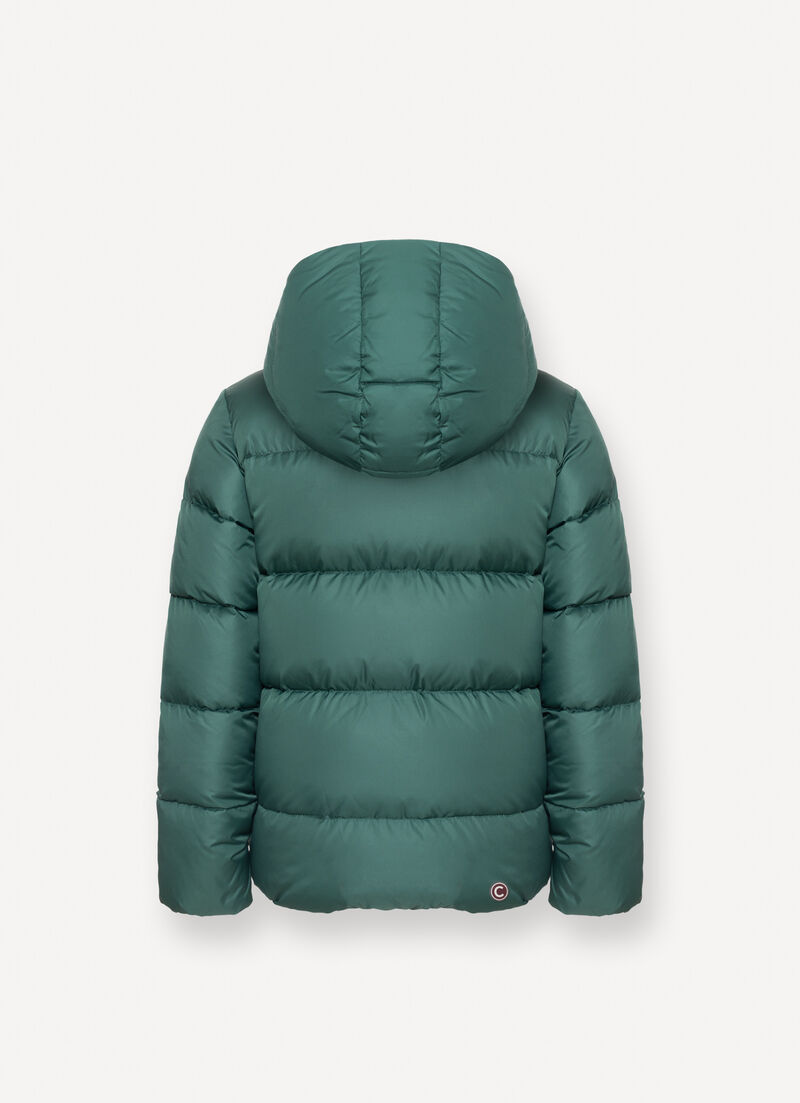 Reversible hooded quilted jacket