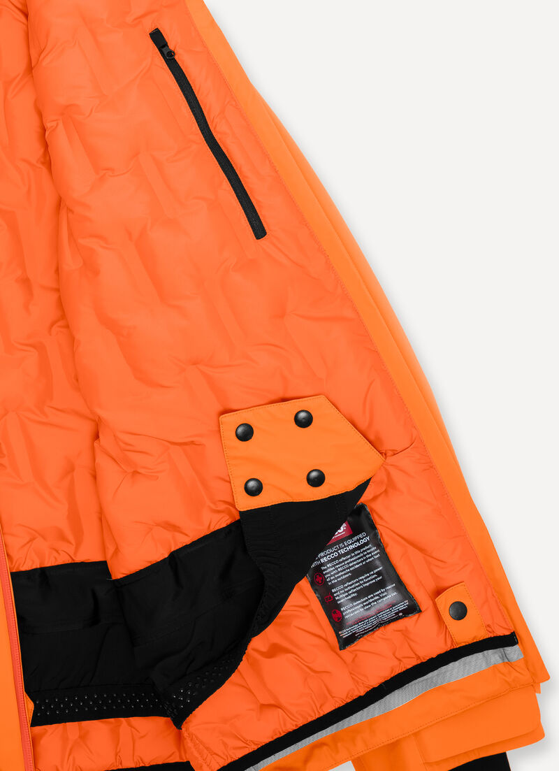 3-layer ski jacket with quilted lining