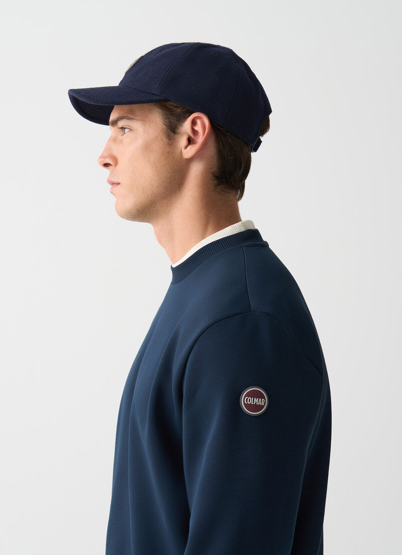 Cotton crew-neck sweatshirt