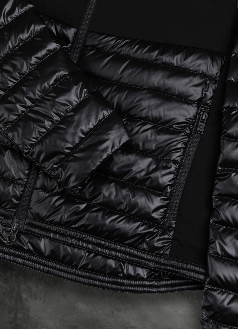 Solid-colour recycled fabric jacket