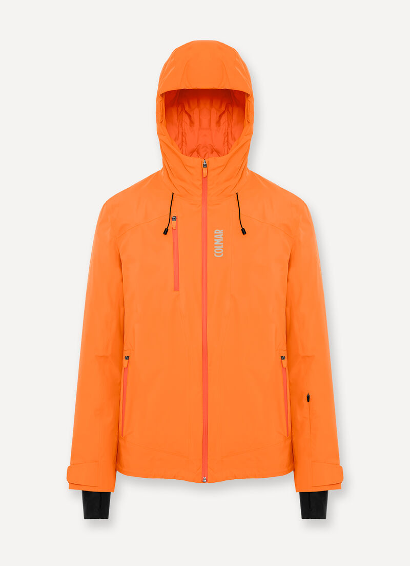 3-layer ski jacket with quilted lining