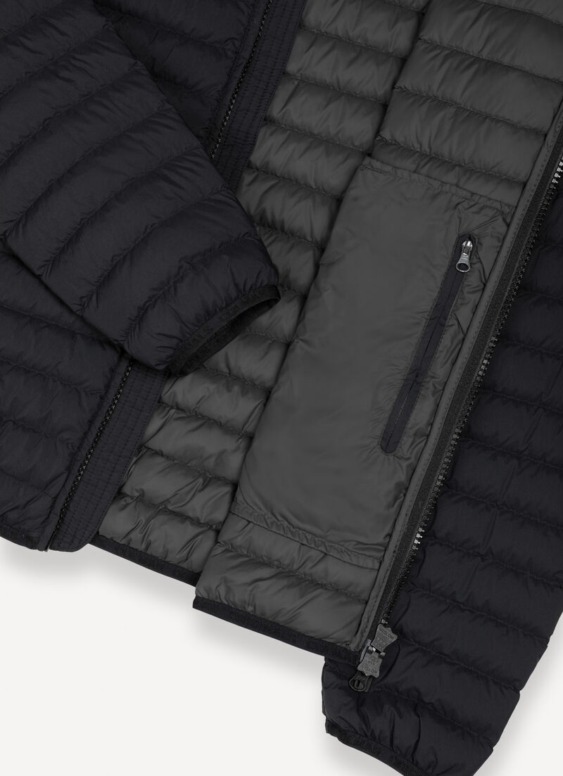 Light down jacket with hood