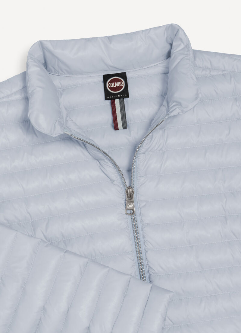Padded collar down jacket
