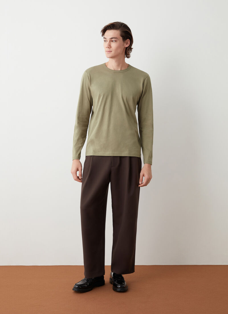 100% cotton long-sleeved T-shirt