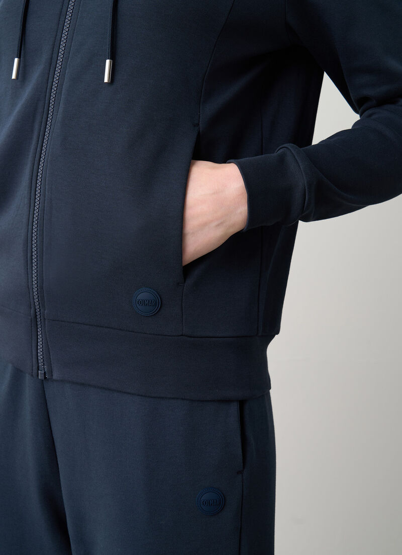 Super-light sweatshirt with zip