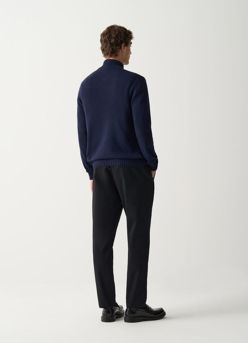 Branded half-zip pullover