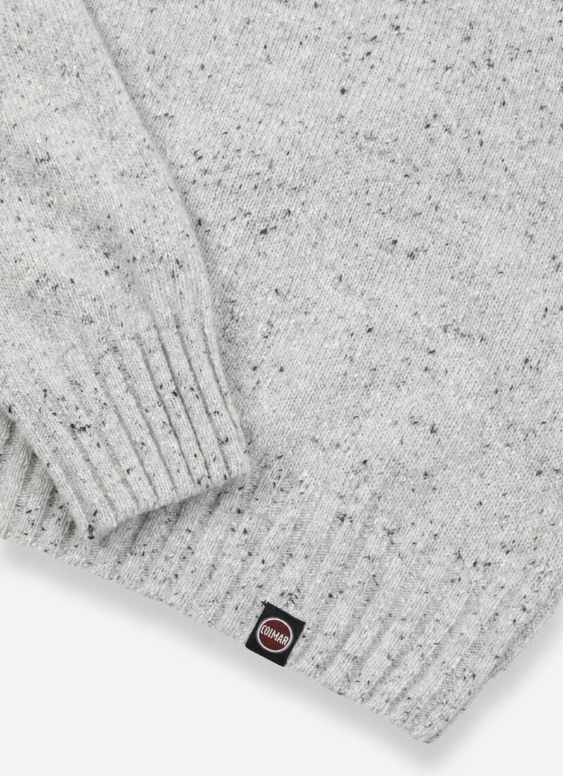 Multi-coloured crew-neck pullover