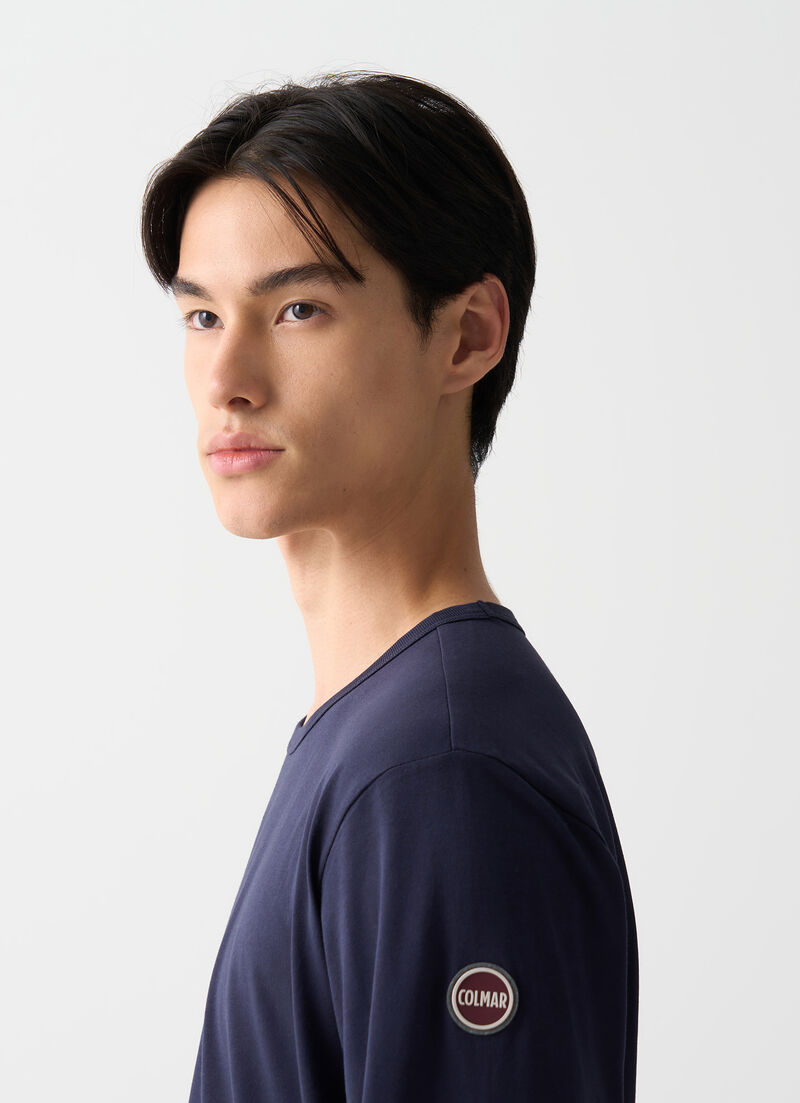 Long-sleeved cotton T-shirt