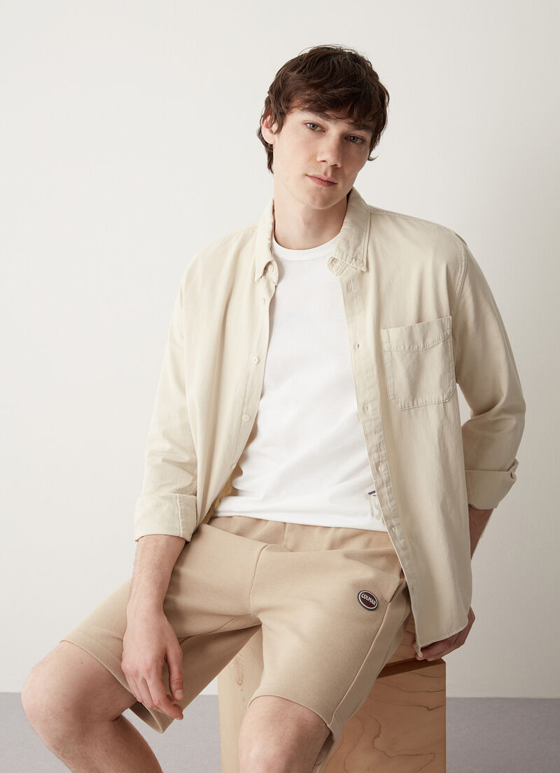 Piqué jogging shorts