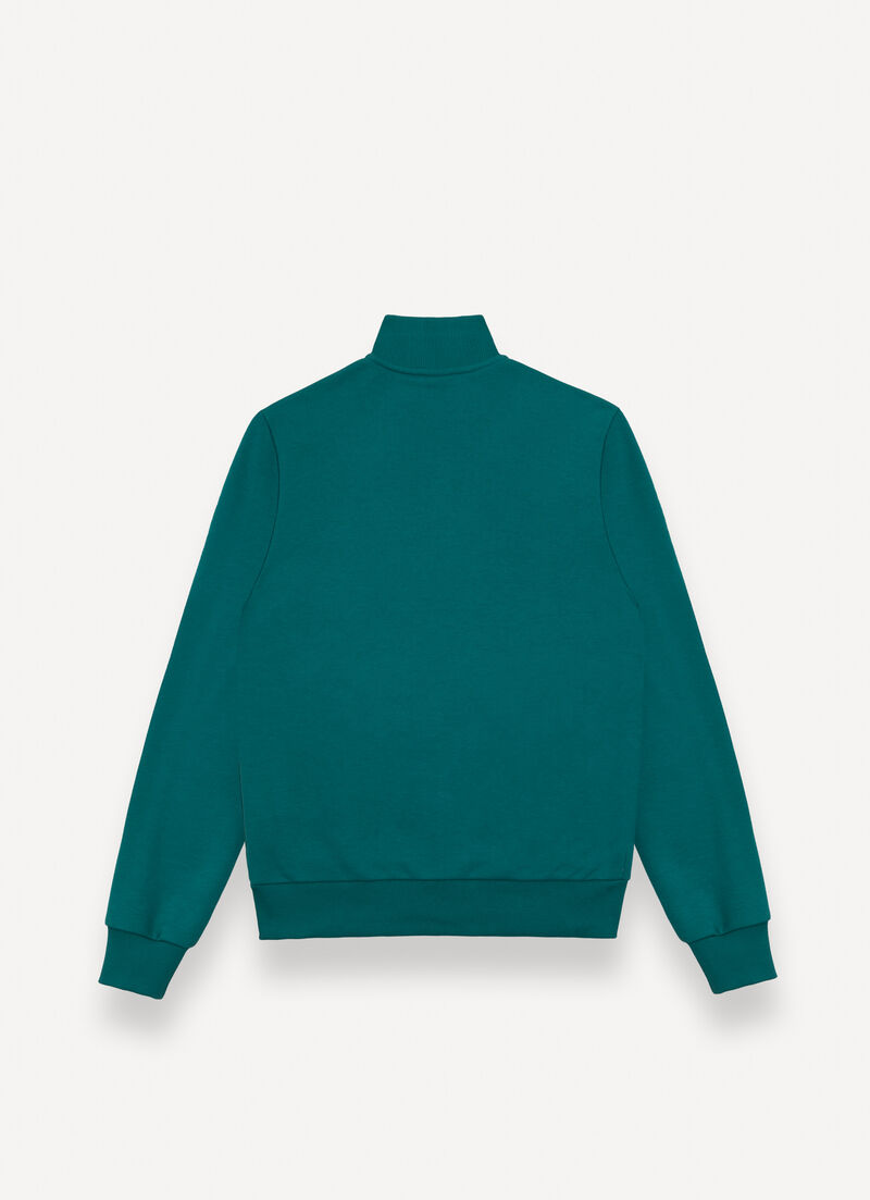 Sweatshirt with nylon details