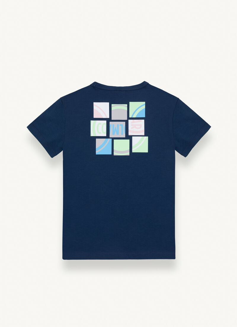 Short-sleeved T-shirt with maxi print