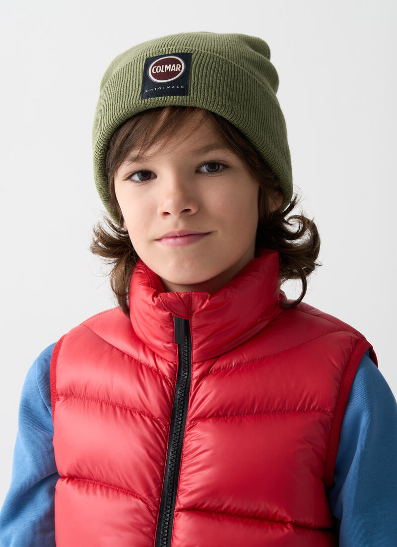 Wave pattern down gilet