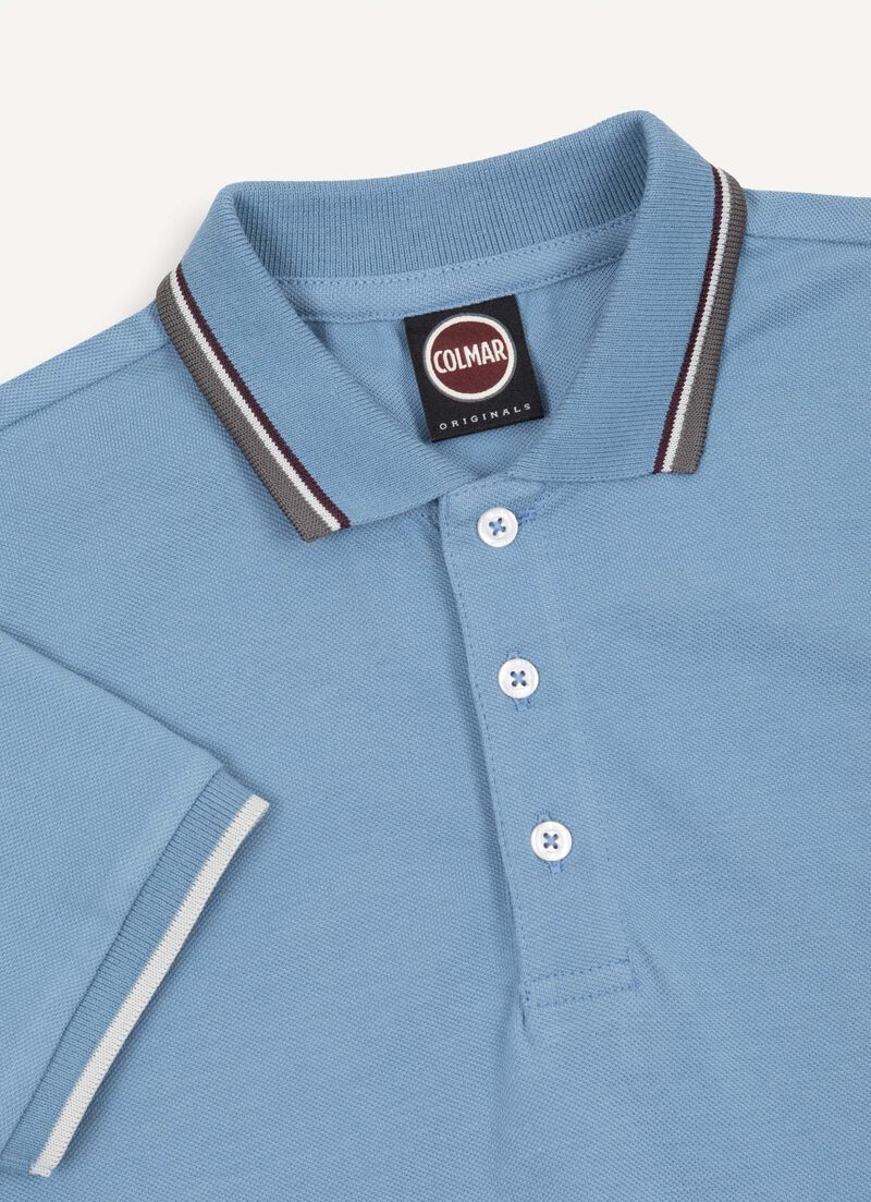 Cotton piqué polo-shirt
