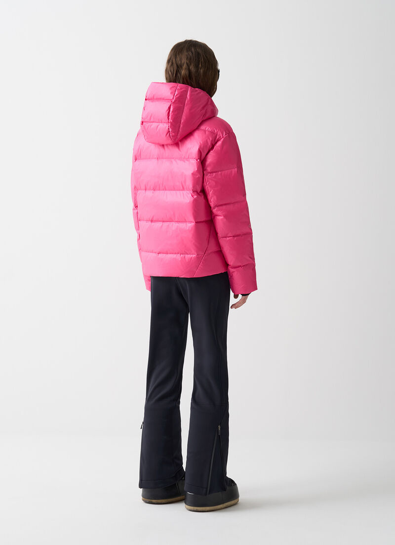 Puffy padded ski jacket