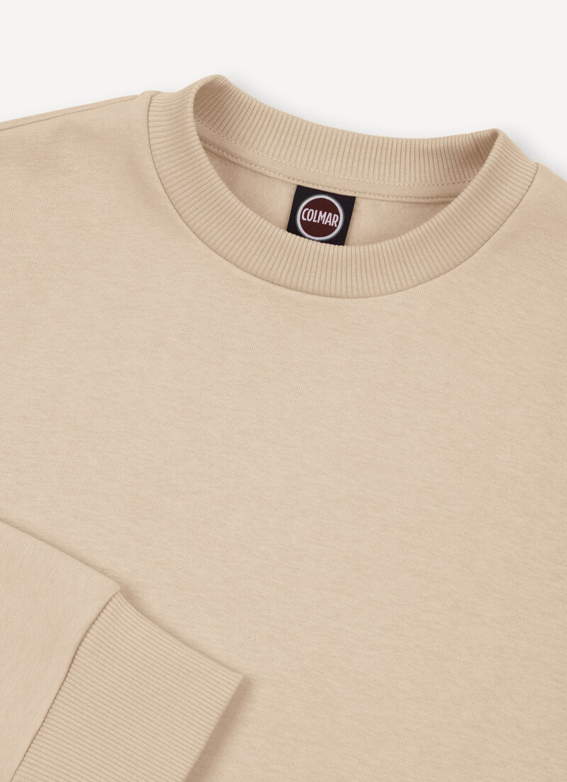 Cotton crew-neck sweatshirt