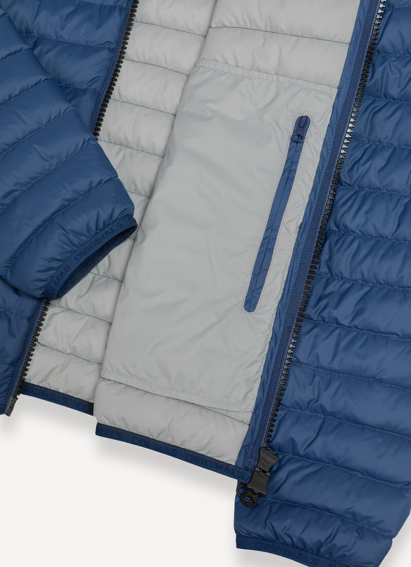 Autumn down jacket with hood