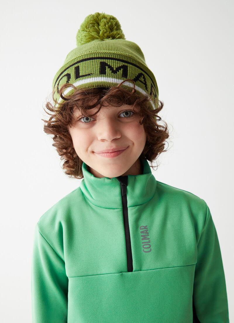 Boys’ half-zip ski sweatshirt