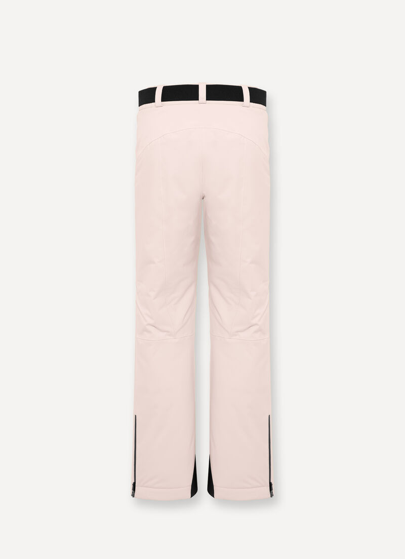 Padded ski pants with belt