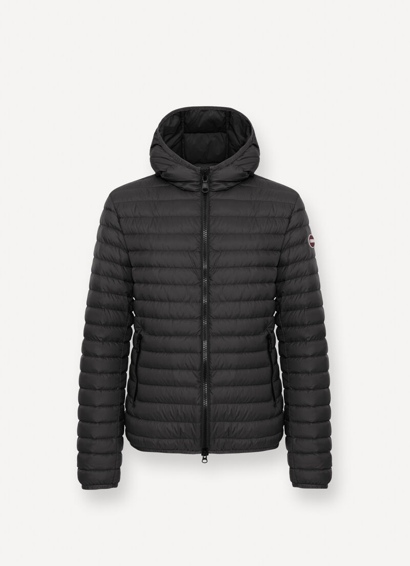 Autumn down jacket with hood