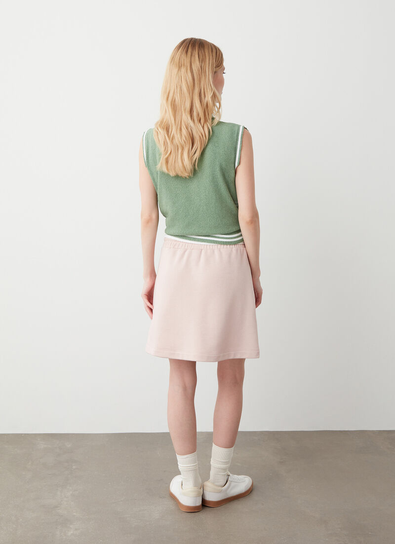 Sweatshirt-fabric skirt