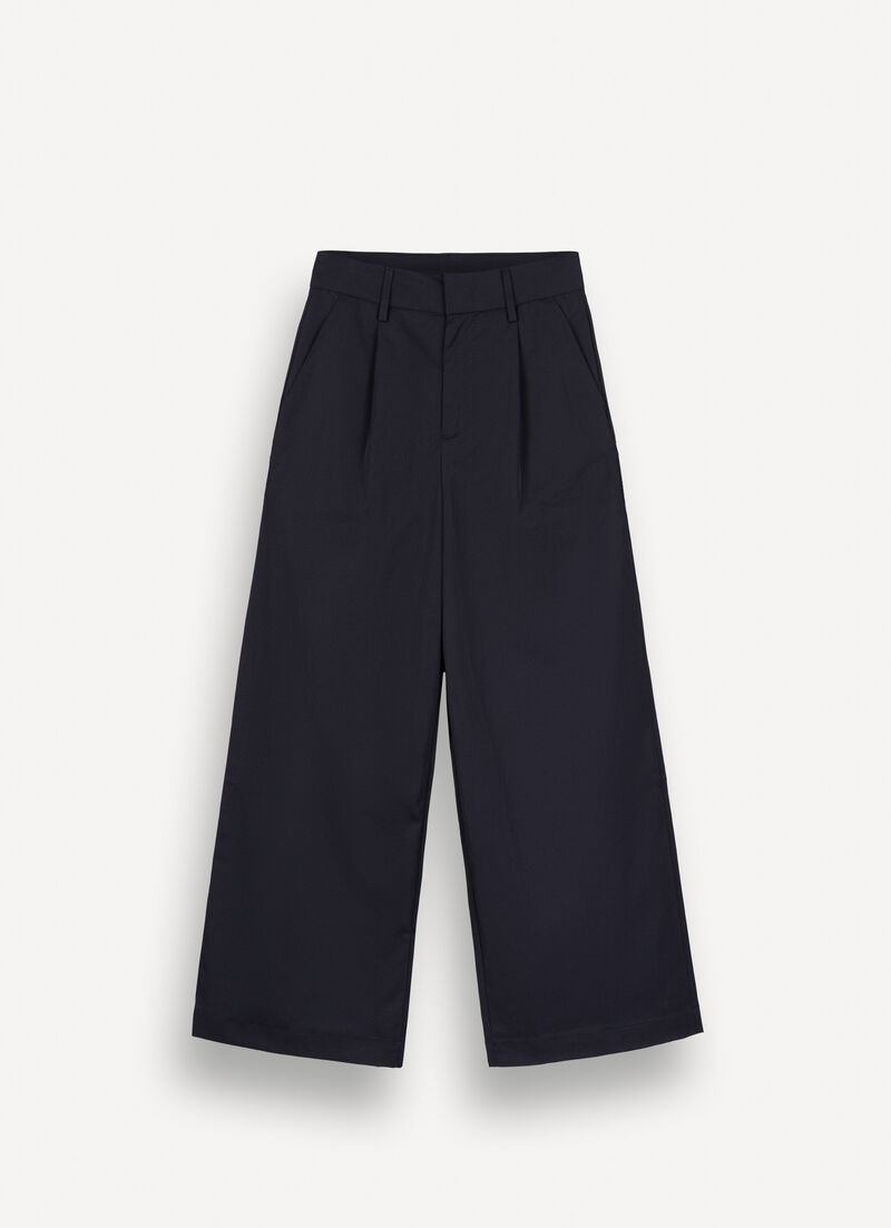 Easy care palazzo trousers with darts