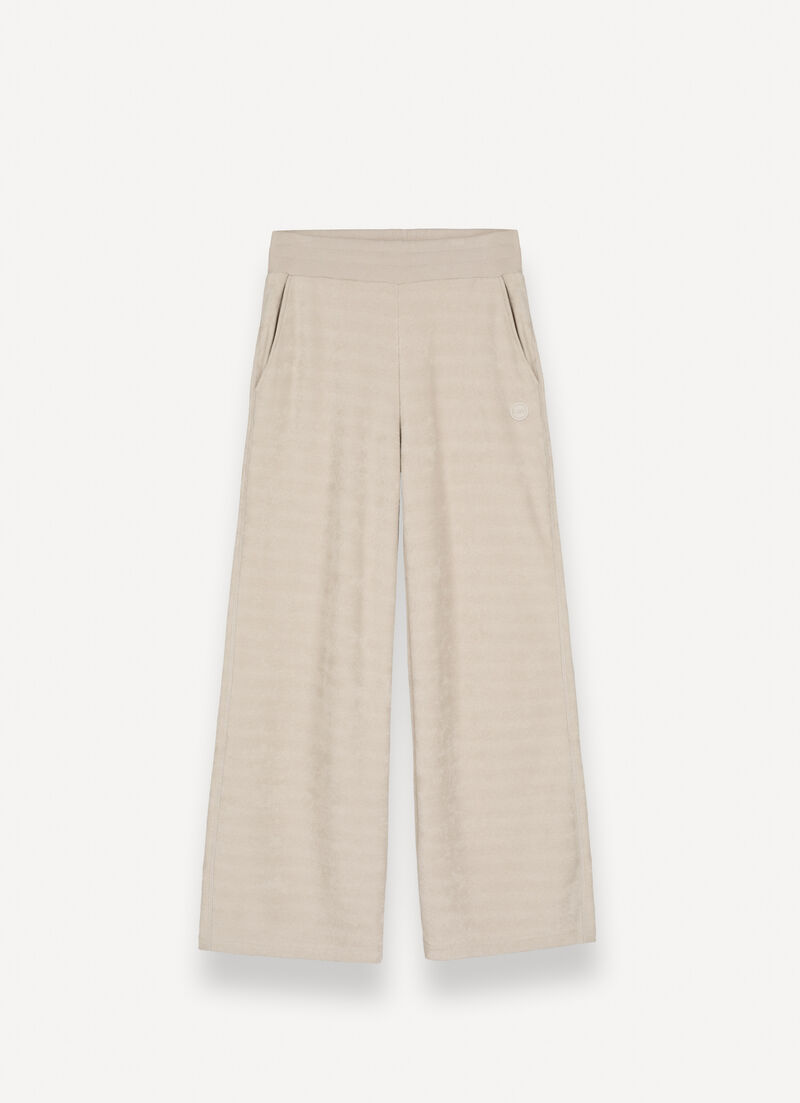 Bouclé palazzo trousers