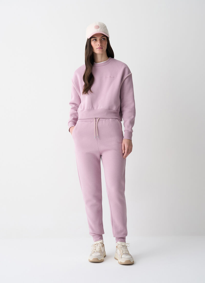 Tracksuit bottoms with embroidery