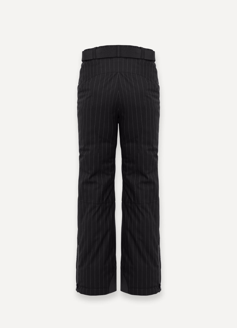 Pinstripe ski trousers