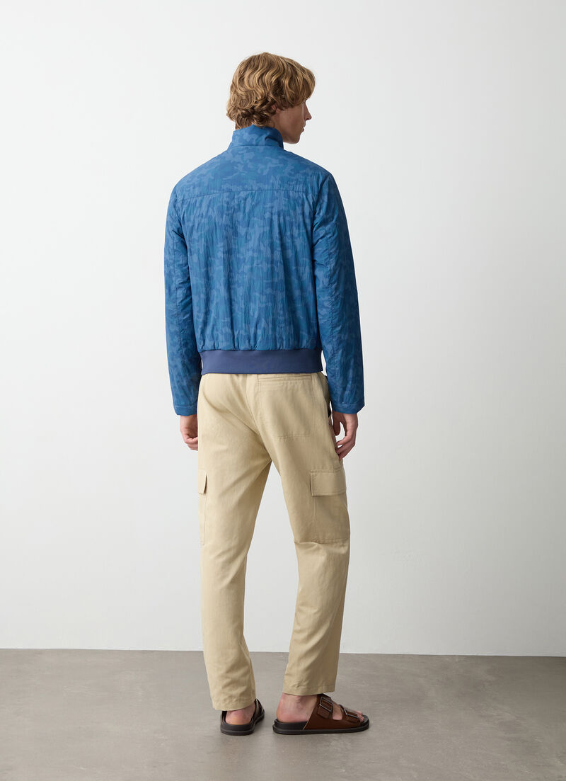 Camouflage down jacket