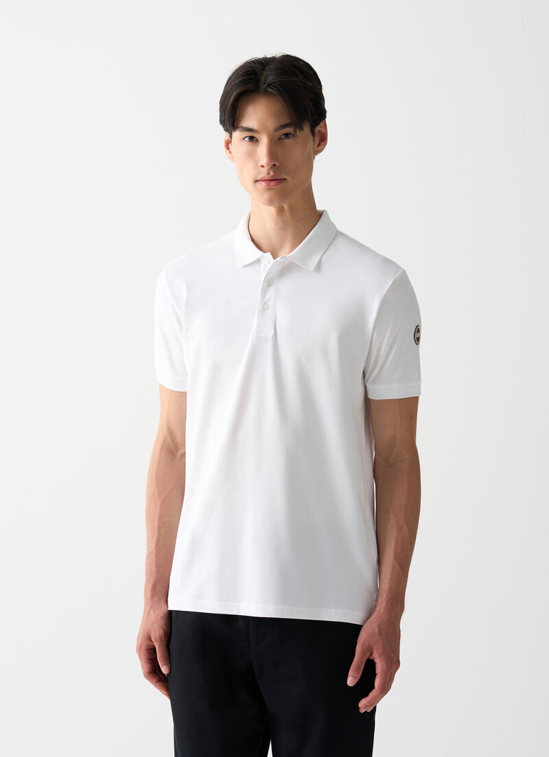 Cotton piqué polo-shirt