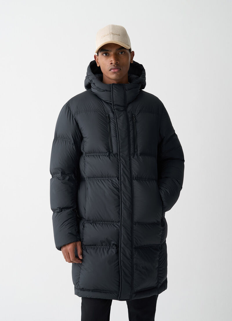 Long puffy down jacket