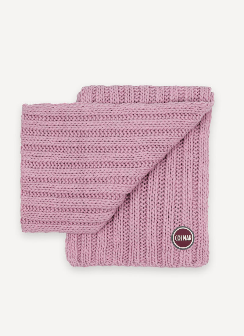 Unisex rib-knit scarf