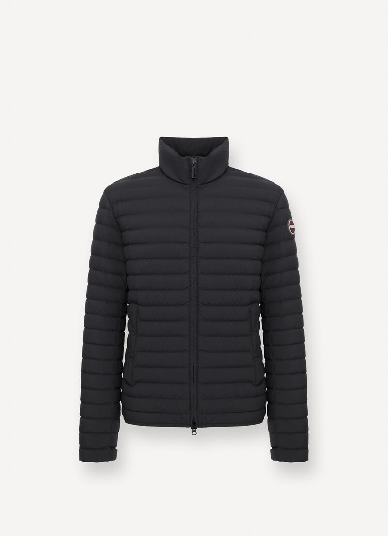 Light down jacket with padded collar