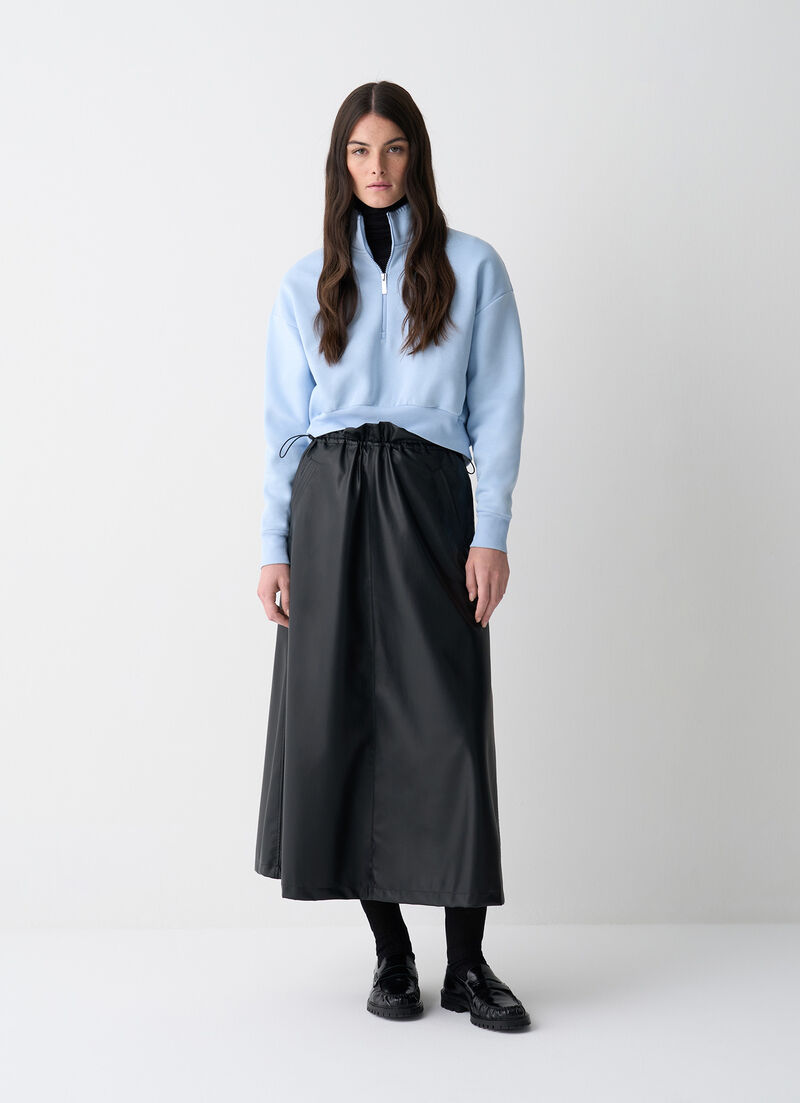 Half-zip sweatshirt with embroidery