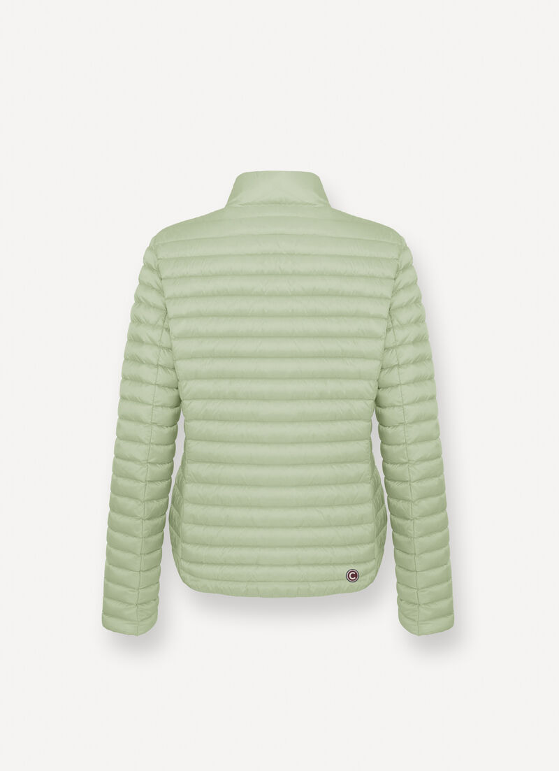 Rounded hem down jacket