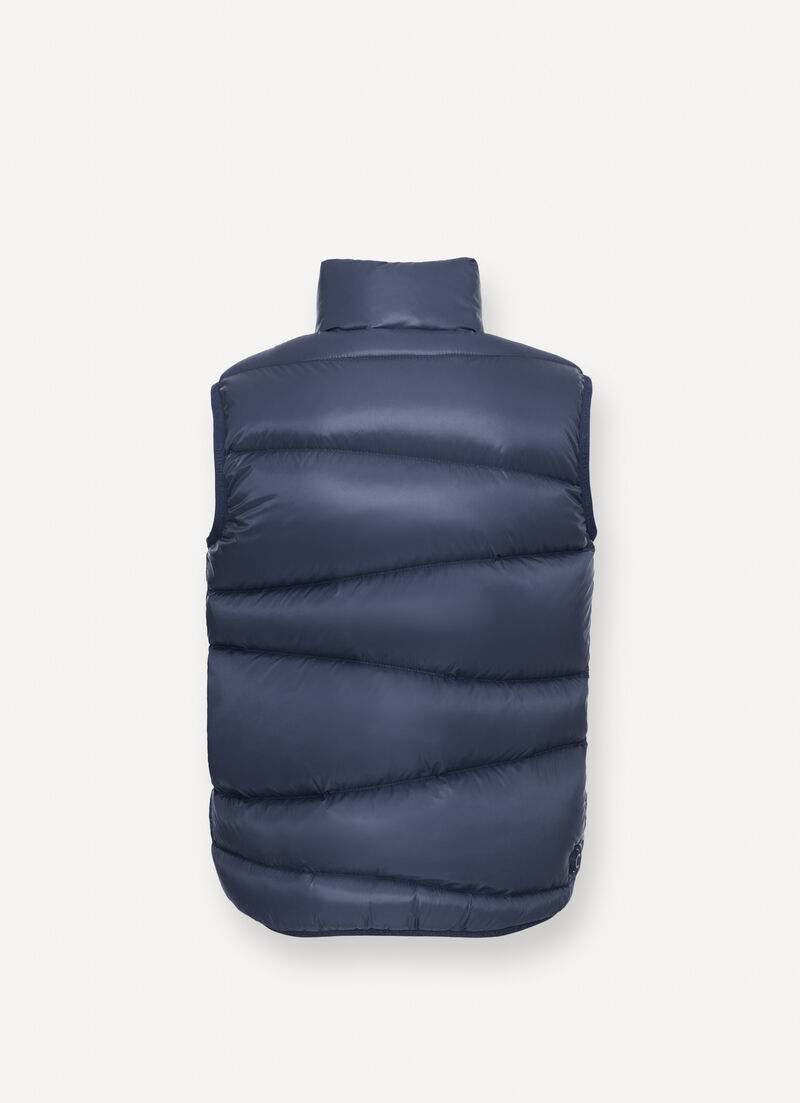 Wave pattern down gilet