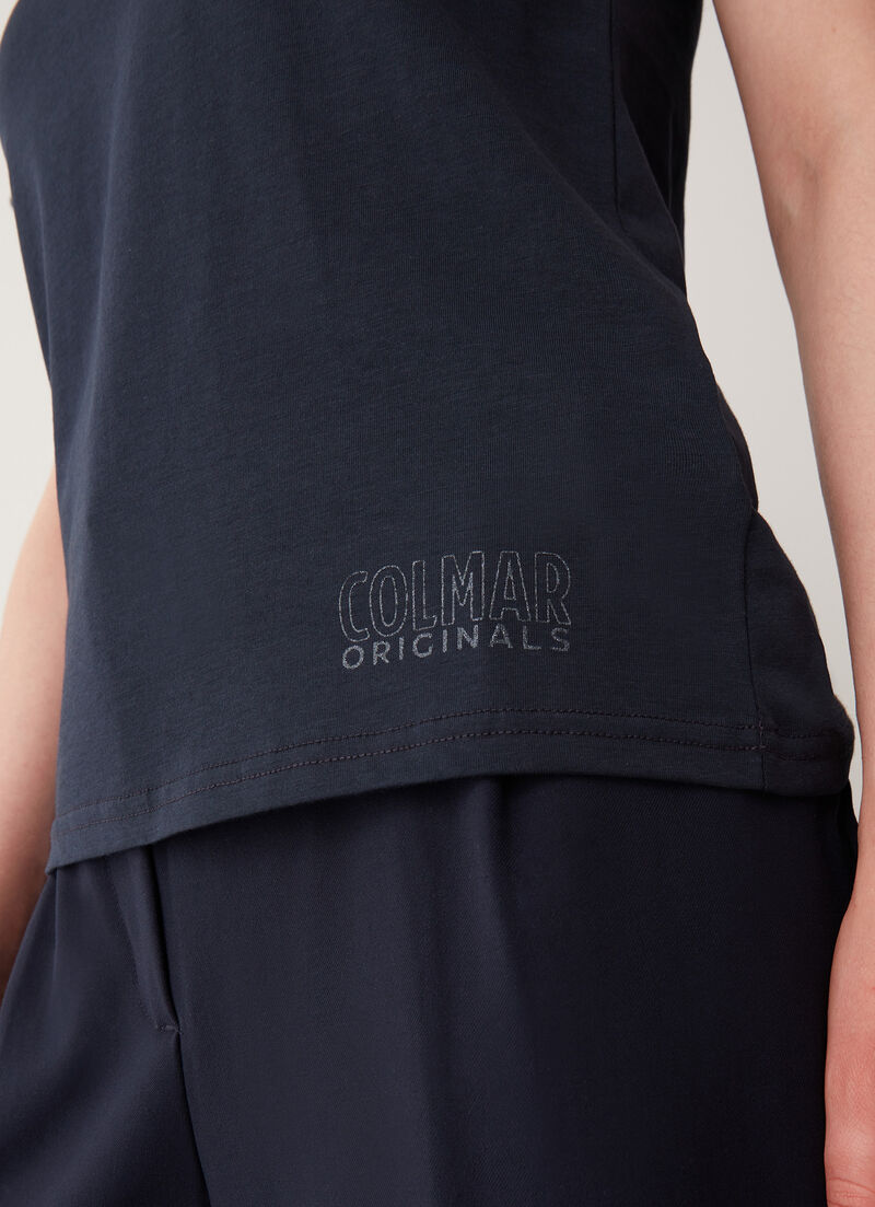 Cotton round-neck T-shirt